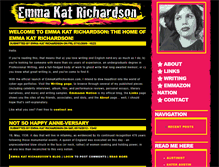 Tablet Screenshot of emmakatrichardson.com